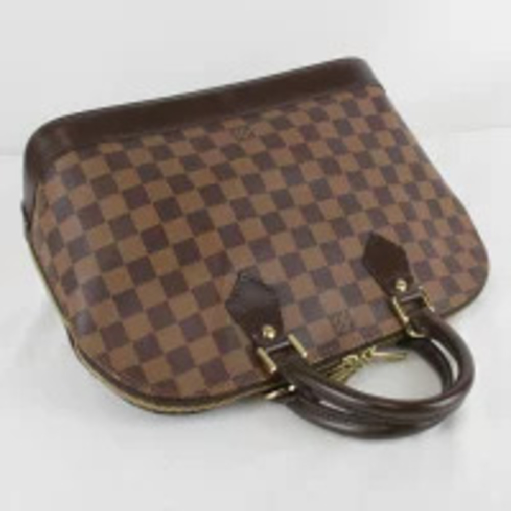 Louis Vuitton Alma Handbag Key Clochette Damier Canvas Brown - Picture 6 of 9